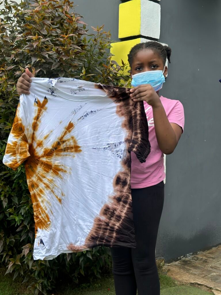 Tie-dye project: a sunburst design