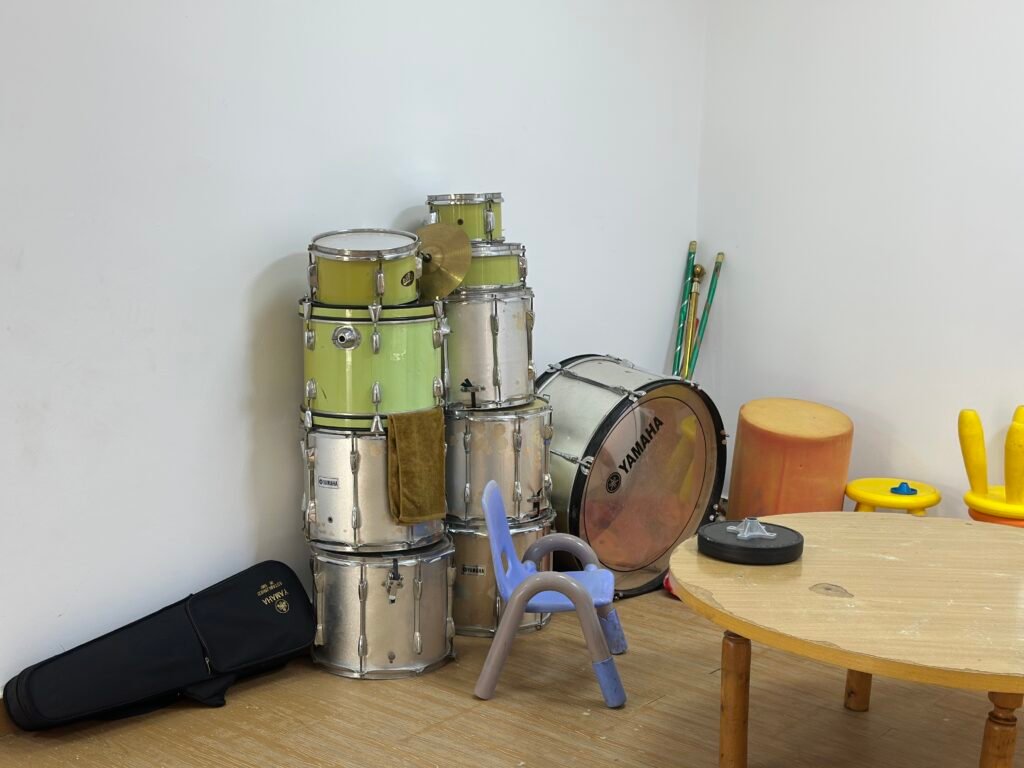 Instruments in the music room